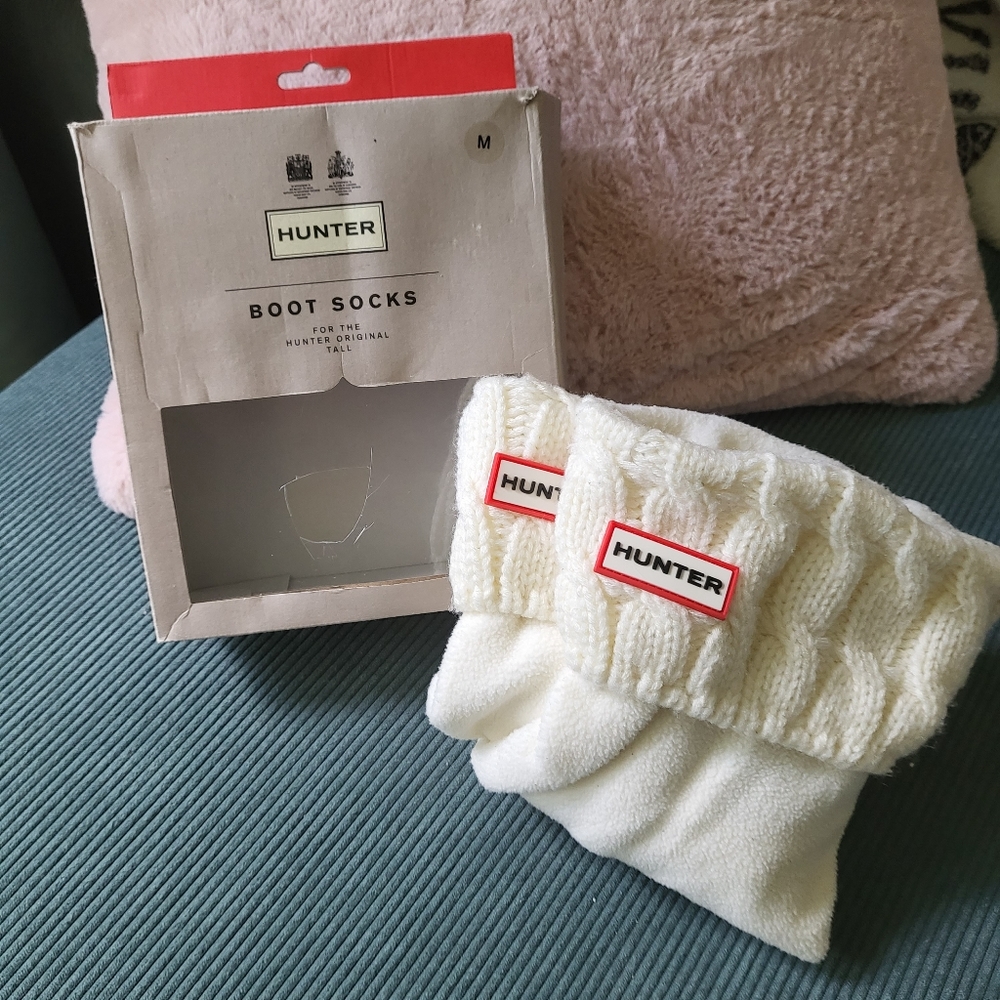 Hunter Boot Socks Medium White